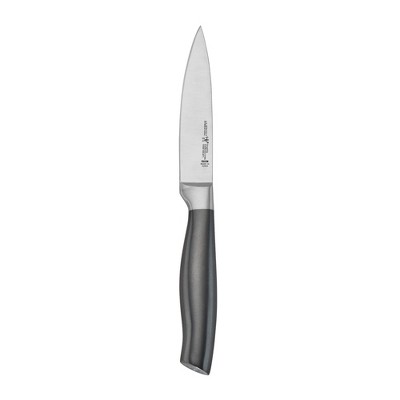 HENCKELS Graphite 13-Piece Knife Set with Block, Kitchen Knife Sharpener, Chef Knife, Steak Knife, Black, Stainless Steel