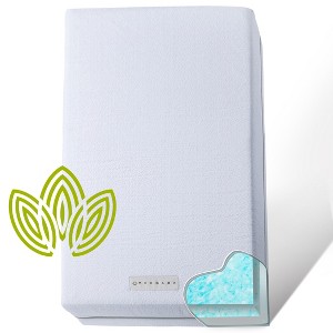 Modera Baby Organic Cotton Dual-Sided Crib Mattress and Toddler Bed Mattress - 52x27.5x5.5" - MISTY BLUE - 1 of 4