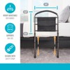 Stander Stable Bed Rail with Support Legs for Seniors, Black - 4 of 4