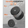 Free Weight Set with Connector, 5 in1 Dumbbells Set Used as Barbell, Kettlebells, Push up Stand, Weight Plate, Fitness Exercises for Home Gym - 4 of 4