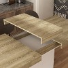 Famapy Home Wood Extendable Dining Table Black Base - 4 of 4