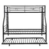 Kumasinova Metal Bunk Bed, Strong Steel Bed Frame with Safe Stairs, Modern Space-Saving Bunk Bed for Teens and Adults, 13" Under-Bed Storage - 3 of 4