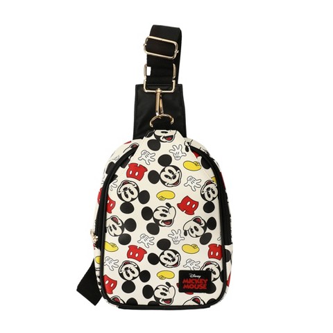 Mickey Mouse & Friends Disney Mickey Mouse All-Over Print White 7.4" Sling Bag