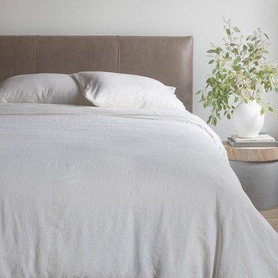Cream Twin/Twin XL French Linen Duvet Cover