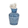 Terracotta Decorative Vase - Handcrafted Pottery with Geometric Pattern - Ceramic Home Accent for Living Room, Bedroom, Office - Rustic Boho Style - 3 of 4