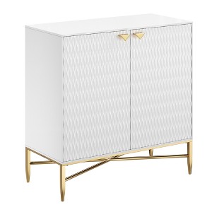 CLIHOME 15.75-in W x 32.87-in H MDF 2 Doors Freestanding Utility Storage Cabinet - 1 of 4