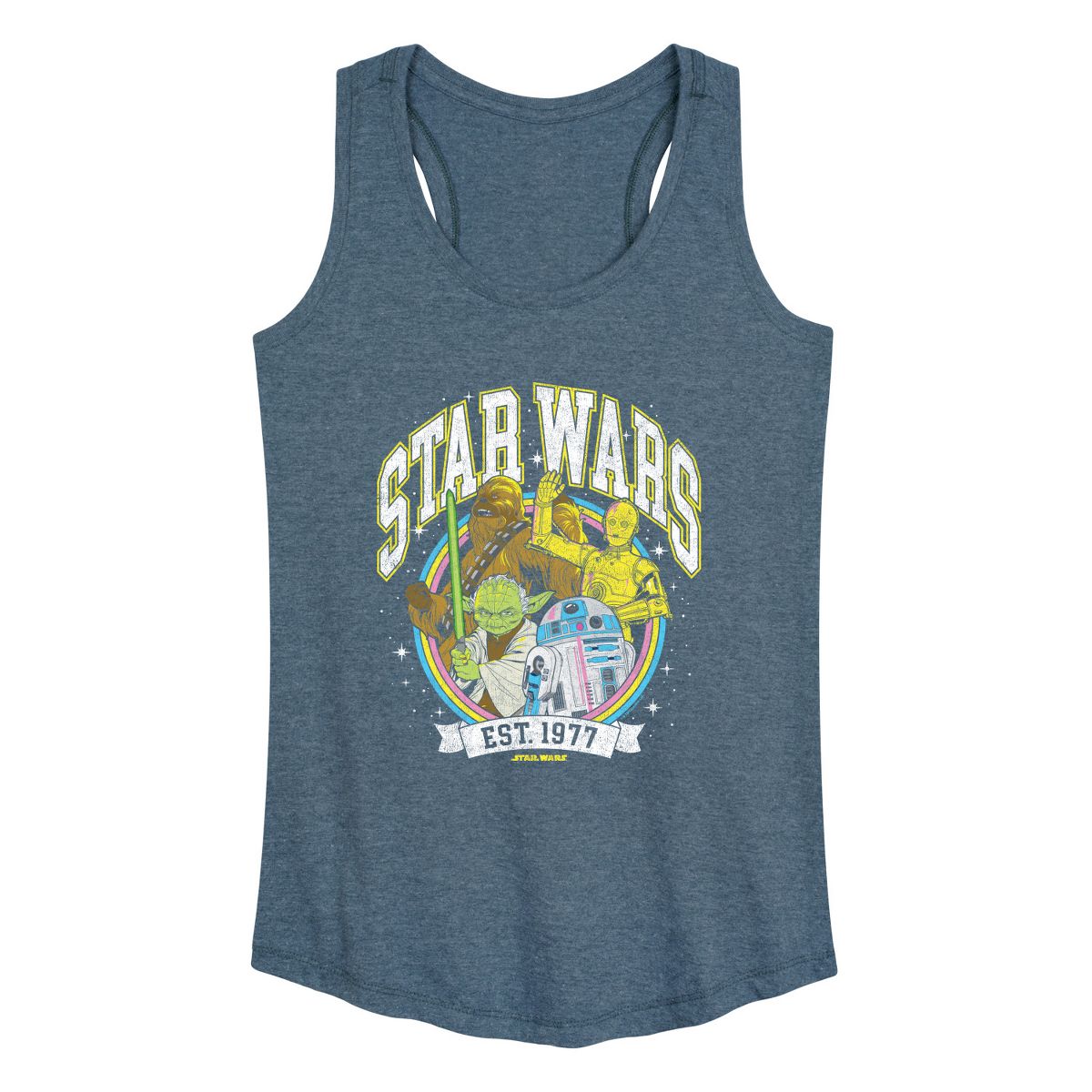 Women's - Star Wars - Characters Collegiate Logo Graphic Racerback Tank