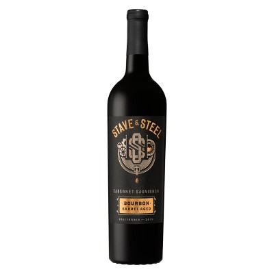 Stave & Steel Bourbon Barrel Cabernet Sauvignon Red Wine - 750ml Bottle