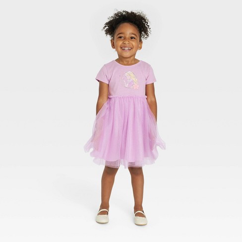 Toddler Girls' Disney Princess Printed Tutu Dress - Purple : Target