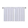 Waffle Weave Waterproof Small Curtain - Decorative Window Cover. Water-Resistant, Easy to Clean & Ideal for Kitchen, Bathroom, RV or Small Spaces - 2 of 4