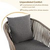 Whisen All-Weather Outdoor Furniture Set with Dining Table and Chairs, Acacia Wood Tabletop - 4 of 4
