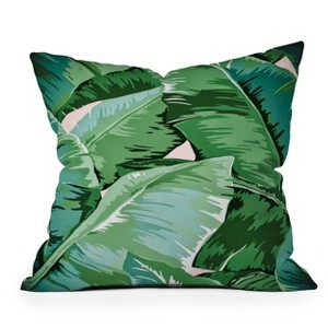 Gale Switzer Banana Leaf Grandeur Oblong Lumbar Throw Pillow Green - Deny Designs - 1 of 4