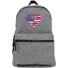 Superman Usa American Flag Shield Logo Lightweight Backpack - 2 of 4