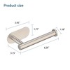 Toilet Paper Holder Self Adhesive, Stainless Steel Rustproof Adhesive Toilet Roll Holder no Drilling - 4 of 4