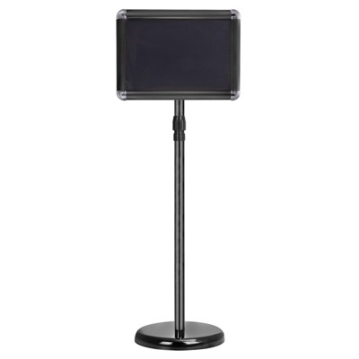 Unique Bargains A4 Frame Business Advertising Menu Adjustable Poster Sign Stand with Base