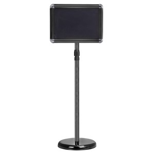 Unique Bargains A4 Frame Business Advertising Menu Adjustable Poster Sign Stand with Base - 1 of 4