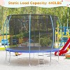 Coucheta Trampoline 12FT with Enclosure & Ladder, ASTM Approved Heavy-Duty Outdoor Recreational Trampoline for Kids Adults, 440LB Capacity - 4 of 4
