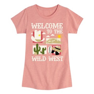 Girls' - Instant Message - Welcome To The Wild West Fitted Short Sleeve Graphic T-Shirt - 1 of 4