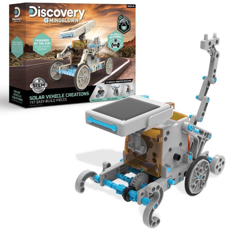 Discovery #Mindblown Solar Robot Creation STEM Science Kit 190pc, 1 of 10