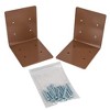 Extra Large Post Mounting Bracket Flange, Great For Bird House & Bird Feeders - 4" x 3.25" on each side of flange - 3 of 4