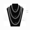 Gold Cuban Link Chain Necklace Iced Out Hip Hop Men Women Ginger Lyne Collection - 4 of 4