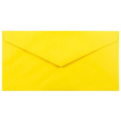 JAM Paper Monarch Colored Envelopes 3.875 x 7.5 Yellow Recycled 34097577