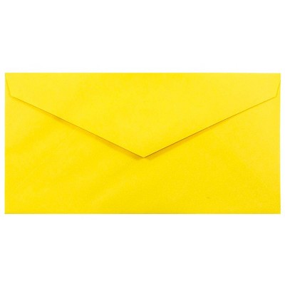 JAM Paper Monarch Colored Envelopes 3.875 x 7.5 Yellow Recycled 34097577