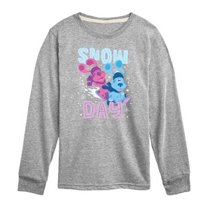 Boys' - Blue's Clues & You! - Snow Day Long Sleeve Graphic T-Shirt - 1 of 4