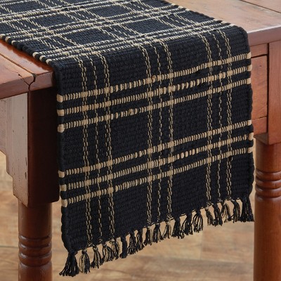 Park Designs Sturbridge Chindi Table Runner - 54''L - Black