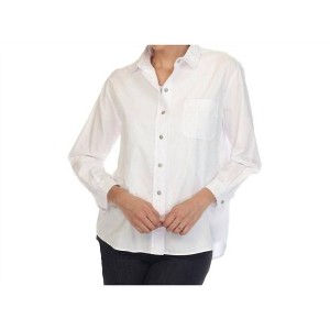 Women's Cotton Poplin Shirt Top - ESCAPE BY HABITAT - 1 of 3