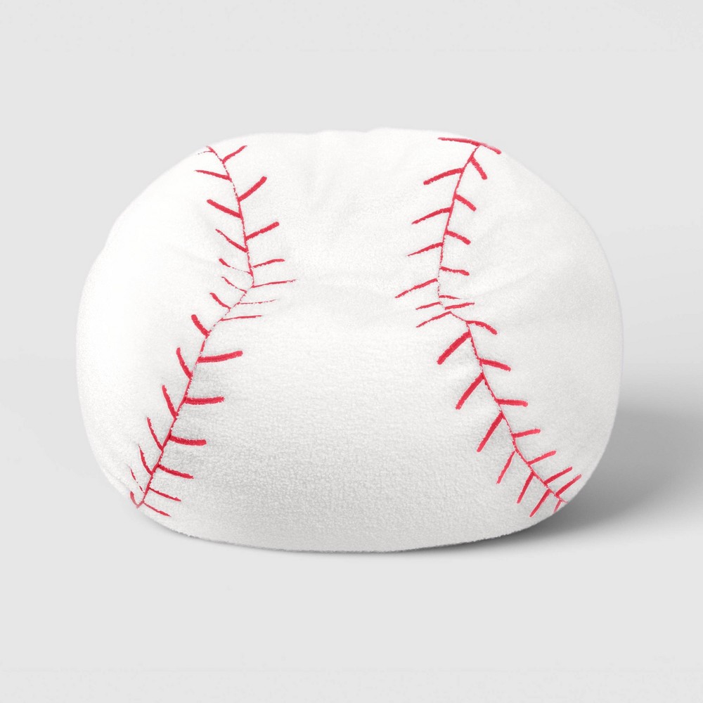 Baseball Boucle Sport Kids' Bean Bag Chair - Pillowfort™