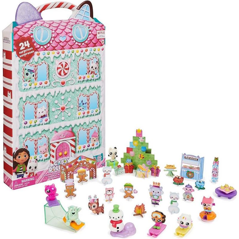 Gabby's Dollhouse, Advent Calendar 2023, 24 Surprise Toys with Figures, Stickers & Dollhouse Accessories, Kids Toys for Girls & Boys Ages 3+, 1 of 7