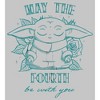 Juniors Womens Star Wars The Mandalorian Grogu May the Fourth Be With You T-Shirt - 2 of 4
