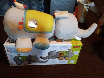 Haba Discovery Elephant - Oversized Plush Sensory Activity Toy For