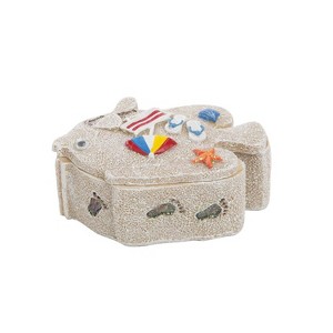 Beachcombers Resin Sand Fish Box - 1 of 1