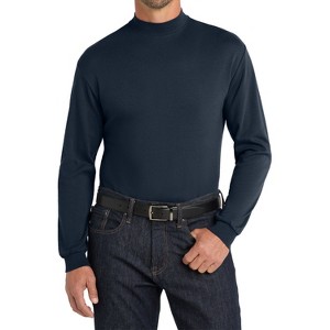 Mafoose Men's Casual Long Sleeve Interlock Knit Coller Mock Turtleneck Sweaters - 1 of 4