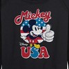 Women's - Disney - Americana Lightweight French Terry Wide Neck Long Sleeve Shirt - 2 of 4