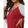 cheibear Women's Long Sleeves Button Up Pajama Dress with Side Pockets - 4 of 4