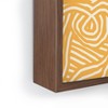 Little Dean Yellow mustard boho stripe Framed Mini Art Print 4" (H) x 3" (W) x 1" (D) - Society6 - 3 of 3