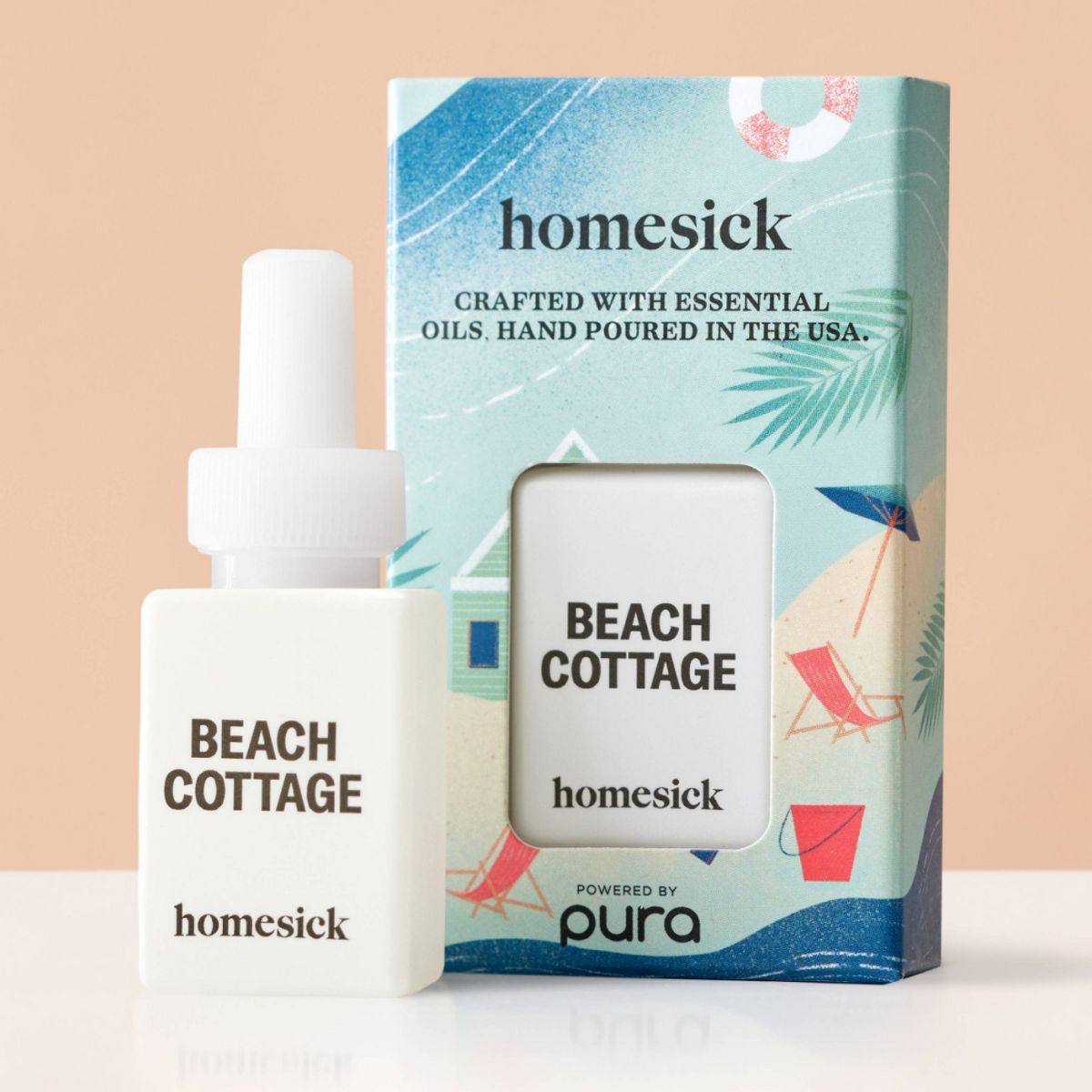 Pura Homesick Beach Cottage 2pk Smart Vial Fragrance Refills: Coastal Plumeria & Bergamot Scent - thumbnail 3