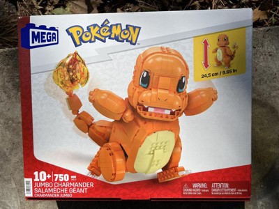 MEGA Pokémon Build & Show Charmander Toy Building Set, 4 Inches Tall,  Poseable, 185 Bricks and Pieces, for Boys and Girls, Ages 7 and Up