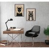 Kate and Laurel Sylvie Lion Profile Neutral Linen and Tiger Profile Neutral Linen Framed Canvas Art Set by Hannah Beisang - 4 of 4