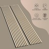 2-Pack 94.49 x 12.6 in. Solid Wood Acoustic Slat Wall Panel for Modern Interior Decor, TV Background, Living Room - 4 of 4