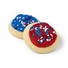 Patriotic Red and Blue Frosted Sugar Cookies - 13.5oz/10ct - Favorite Day™ - 3 of 3