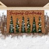 Kate Aurora Christmas Evergreens Seasons Greetings Bristled Outdoor Welcome Mat - 18"x30" - 2 of 4