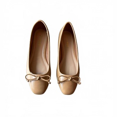 Women's Wo's Sweep Bow Ballet Flat - Bamboo