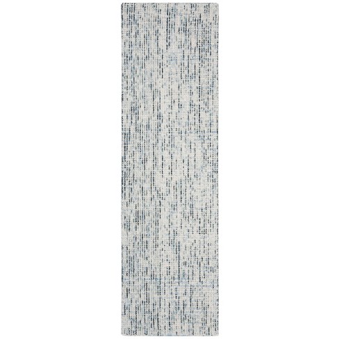 Abstract Abt468 Hand Tufted Runner Rug - Blue/charcoal - 2'3x12