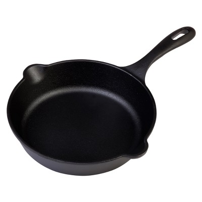 Bruntmor Seasoned Cast Iron Skillet With 2 Loop Handles - Black : Target