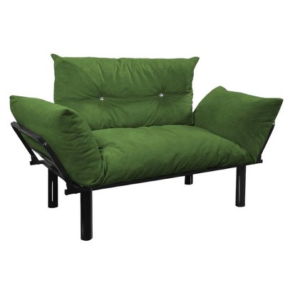 NicBex Upholstered Loveseat Sofa with Tufted Button Back Modern 2 Seater Couch with Metal Legs for Living Room,Apartment