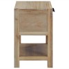 vidaXL Nightstand Bedside Cabinet Nightstand with Drawer Solid Acacia Wood and Engineered Wood - 4 of 4